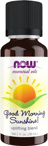 NOW Foods Good Morning Sunshine! Uplifting Oil Blend Етерично Масло от Розмарин, Грейпфрут, Портокал и Канелена Кора - 30 мл