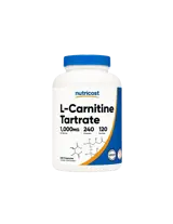 Nutricost L-Carnitine Tartrate Горене на мазнини - Л-Карнитин (тартарат) х 240 капсули