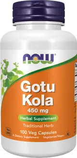 NOW Foods Gotu Kola 450 мг Готу Кола - 100 веге капсули, 50 дози