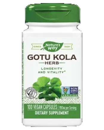 Nature's Way Gotu Kola 475 mg Подкрепа за кръвоносните съдове и когнитивните функции х 100 капсули