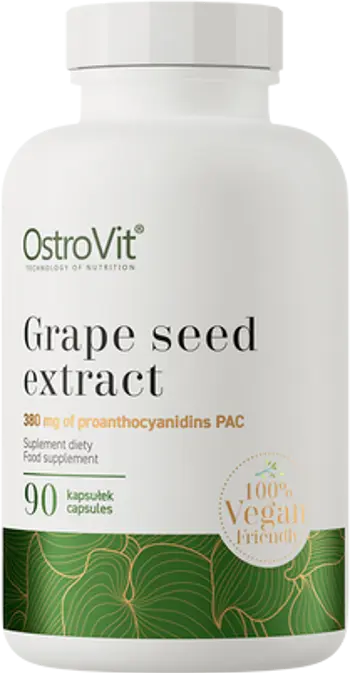 OstroVit Grape Seed Extract 400 мг Гроздово Семе Екстракт - 90 капсули, 90 дози