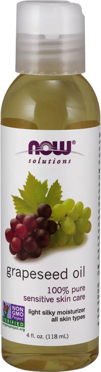 NOW Foods Grapeseed Oil 100% Pure Sensitive Skin Care Масло от Гроздови Семки