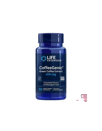 Life Extension Green Coffee Extract CoffeeGenic® Зелено кафе 400 mg х 90 капсули