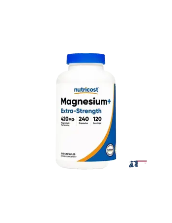 Nutricost Magnesium Extra-Strength Магнезий (оксид, бисглицинат) 240 капсули