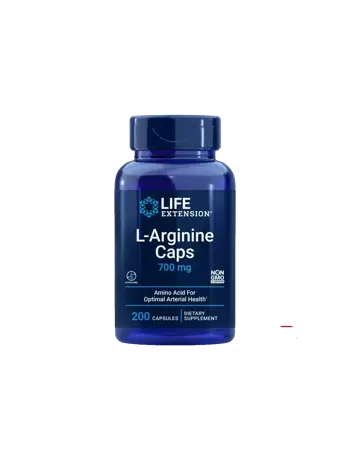 Life Extension L-Arginine Caps 700 mg Грижа за сърцето, костите и имунитета х 200 капсули