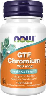 NOW Foods GTF Chromium 200 мг Хром