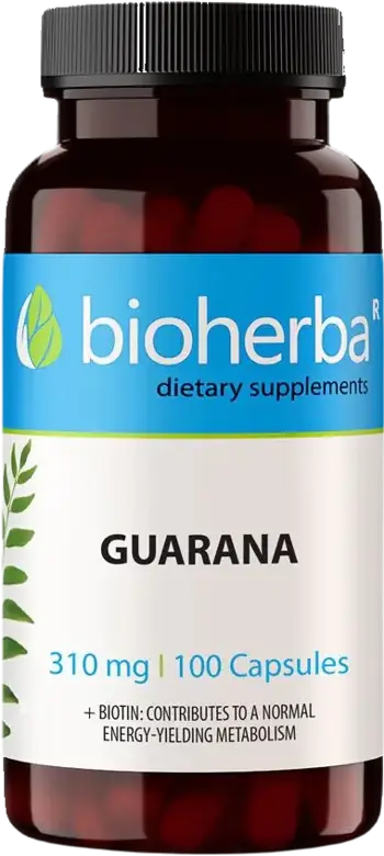 Bioherba Guarana 310 mg Естествен енергиен бустер х 100 капсули