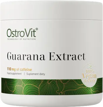 OstroVit Guarana Extract Powder Гуарана Екстракт на Прах - 100 грама, 200 дози