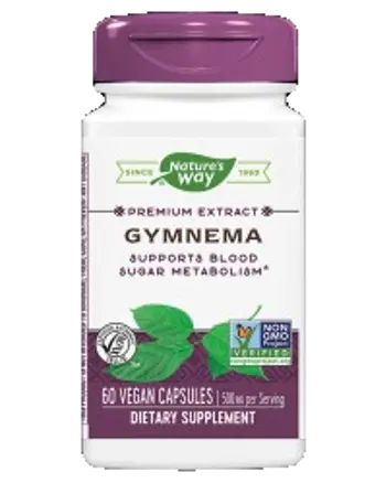 Nature's Way Gymnema 310 mg Подкрепа за кръвната захар х 60 веган капсули