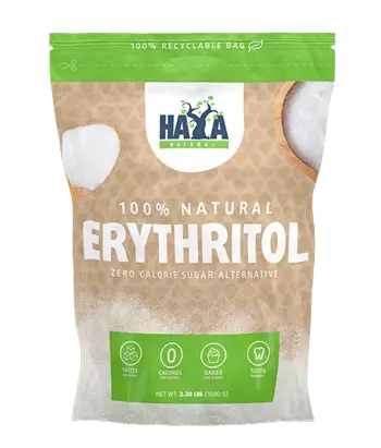 HAYA LABS 100% Natural Erythritol Еритритол Нaтypaлeн Пoдcлaдитeл