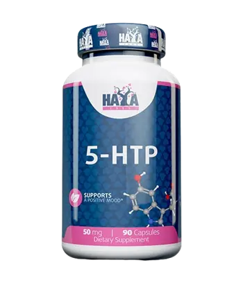 HAYA LABS 5-HTP (5-Хидрокситриптофан) 50 мг - 90 капсули, 90 дози
