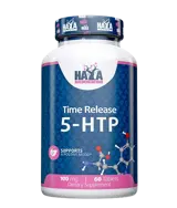 HAYA LABS 5-HTP Time Release 100 мг 5-Хидpoĸcитpиптoфaн - 60 таблетки, 60 дози