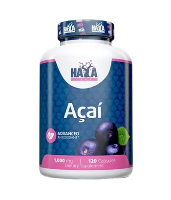 HAYA LABS Acai (Акай) 1000 мг - 120 капсули, 60 дози