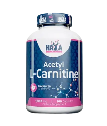 HAYA LABS Acetyl L-Carnitine 1000 мг (Ацетил Л-Карнитин) - 100 капсули, 50 дози