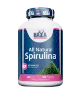 HAYA LABS All Natural Spirulina 500 мг Спирулина - 100 таблетки, 16 дози