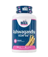 HAYA LABS Ashwagandha KSM-66 Екстракт от Kорен на Ашваганда KSM 66 - 90 капсули, 90 дози