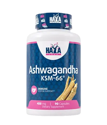 HAYA LABS Ashwagandha KSM-66 Екстракт от Kорен на Ашваганда KSM 66 - 90 капсули, 90 дози