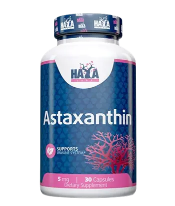 HAYA LABS Astaxanthin 5 мг (Астаксантин) - 30 капсули, 30 дози