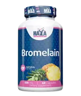 HAYA LABS Bromelain 500 мг Бромелаин - 60 капсули, 60 дози
