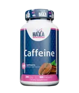 HAYA LABS Caffeine 200 мг Кофеин - 100 капсули, 100 дози