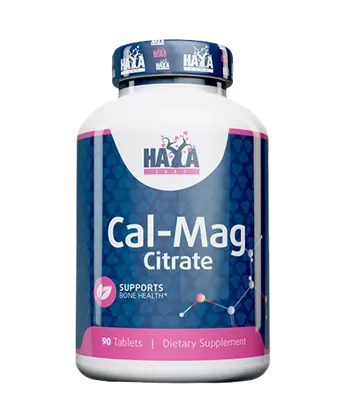 HAYA LABS Cal - Mag Citrate Калций и Магнезий - 90 таблетки, 30 дози