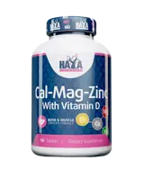 HAYA LABS Calcium Magnesium & Zinc with Vitamin D Kалций, Mагнезий, Цинк и Витамин D - 90 таблетки, 45 дози