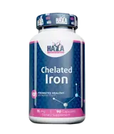 HAYA LABS Chelated Iron 15 мг Желязо - 90 капсули, 90 дози