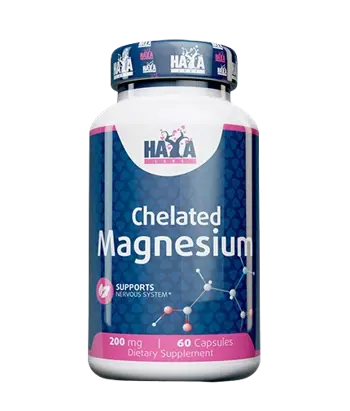 HAYA LABS Chelated Magnesium 200 мг - 60 капсули, 60 дози