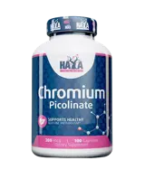 HAYA LABS Chromium Picolinate 200 мкг Хром Пиколинат - 100 капсули, 50 дози