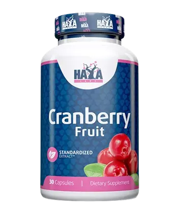 HAYA LABS Cranberry Fruit Extract 800 мг Червена Боровинка - 30 капсули, 30 дози