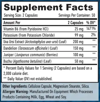 HAYA LABS Diuretic Boost Формула с Естествени Диуретични Съставки - 100 капсули, 50 дози