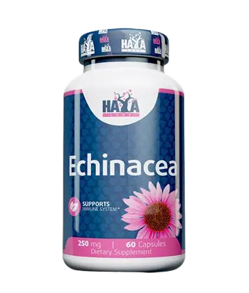 HAYA LABS Echinacea 250 мг Ехинацея - 60 капсули, 15 дози