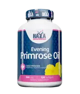 HAYA LABS Evening Primrose Oil / Cold Pressed / 500 мг Масло От Вечерна Иглика - 120 гел капсули, 40 дози