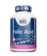 HAYA LABS Folic Acid 800 мкг Фолиева Киселина - 250 таблетки, 250 дози