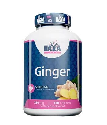 HAYA LABS Ginger 250 мг Джинджифил - 120 капсули, 120 дози