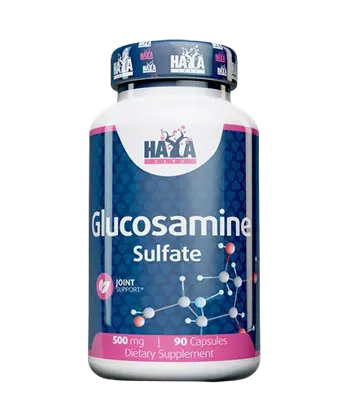 HAYA LABS Glucosamine Sulfate 500 мг Глюкозамин Сулфат - 90 капсули, 30 дози