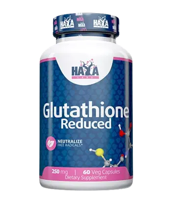 HAYA LABS Glutathione 250 мг Глутатион - 60 вег капсули, 60 дози