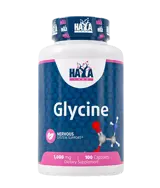 HAYA LABS Glycine 1000 мг Глицин - 100 капсули, 33 дози