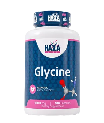 HAYA LABS Glycine 1000 мг Глицин - 100 капсули, 33 дози