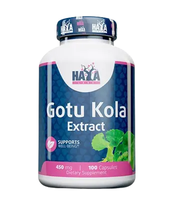 HAYA LABS Gotu Kola Extract 450 мг Готу Кола - 100 капсули, 50 дози