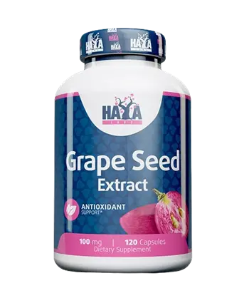 HAYA LABS Grapeseed Extract 100 мг Екстракт От Гроздово Семе - 120 капсули, 40 дози