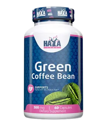 HAYA LABS Green Coffee Bean Extract 500 мг Екстракт От Зелено Кафе - 60 капсули, 60 дози
