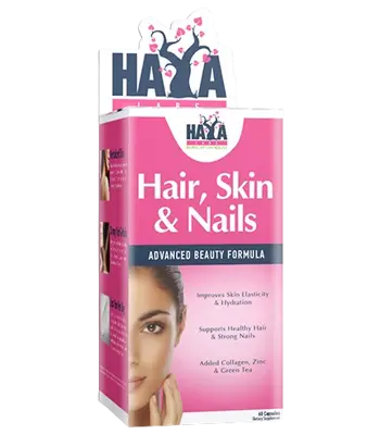 HAYA LABS Hair, Skin and Nails Формула За Поддържане На Женското Здраве - 60 капсули, 30 дози