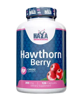 HAYA LABS Hawthorn Berry 300 мг Екстракт От Глог - 120 капсули, 120 дози