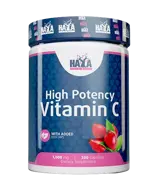 HAYA LABS High Potency Vitamin C 1000 мг with Rose Hips Витамин Ц с Екстракт От Шипки - 250 капсули, 250 дози