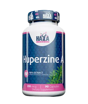 HAYA LABS Huperzine A 98% Extract 200 мкг Хуперзин А Екстракт 98% - 90 капсули, 90 дози