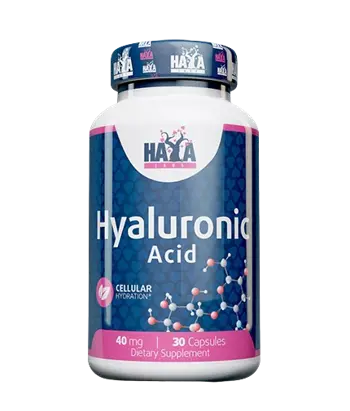 HAYA LABS Hyaluronic Acid 40 мг Хиалуроновата Киселина - 30 капсули, 30 дози
