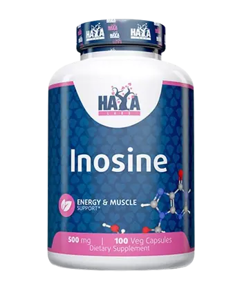 HAYA LABS Inosine 500 мг Инозин - 100 вег капсули, 100 дози