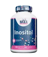 HAYA LABS Inositol 500 мг Инoзитoл Витaмин B8 - 100 капсули, 100 дози
