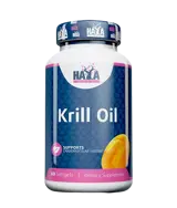 HAYA LABS Krill Oil 500 мг Масло От Крил - 60 гел капсули, 60 дози